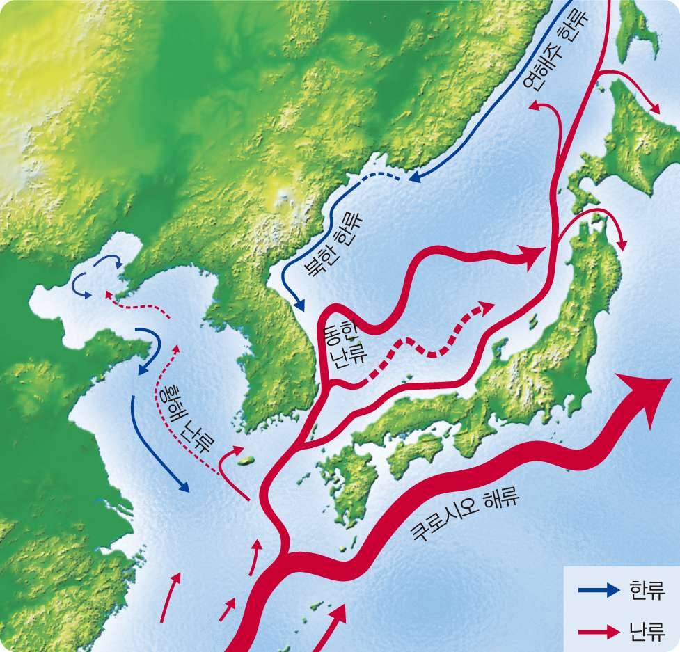 과학2_교과서이미지_7_수권과_해수의_순환_p251_우리나라_주변의_해류.jpg